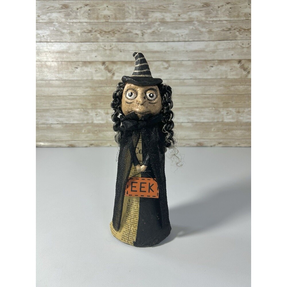 Ashland Halloween Witch with Wavy Hair Resin Figurine Hocus Pocus Table Decor